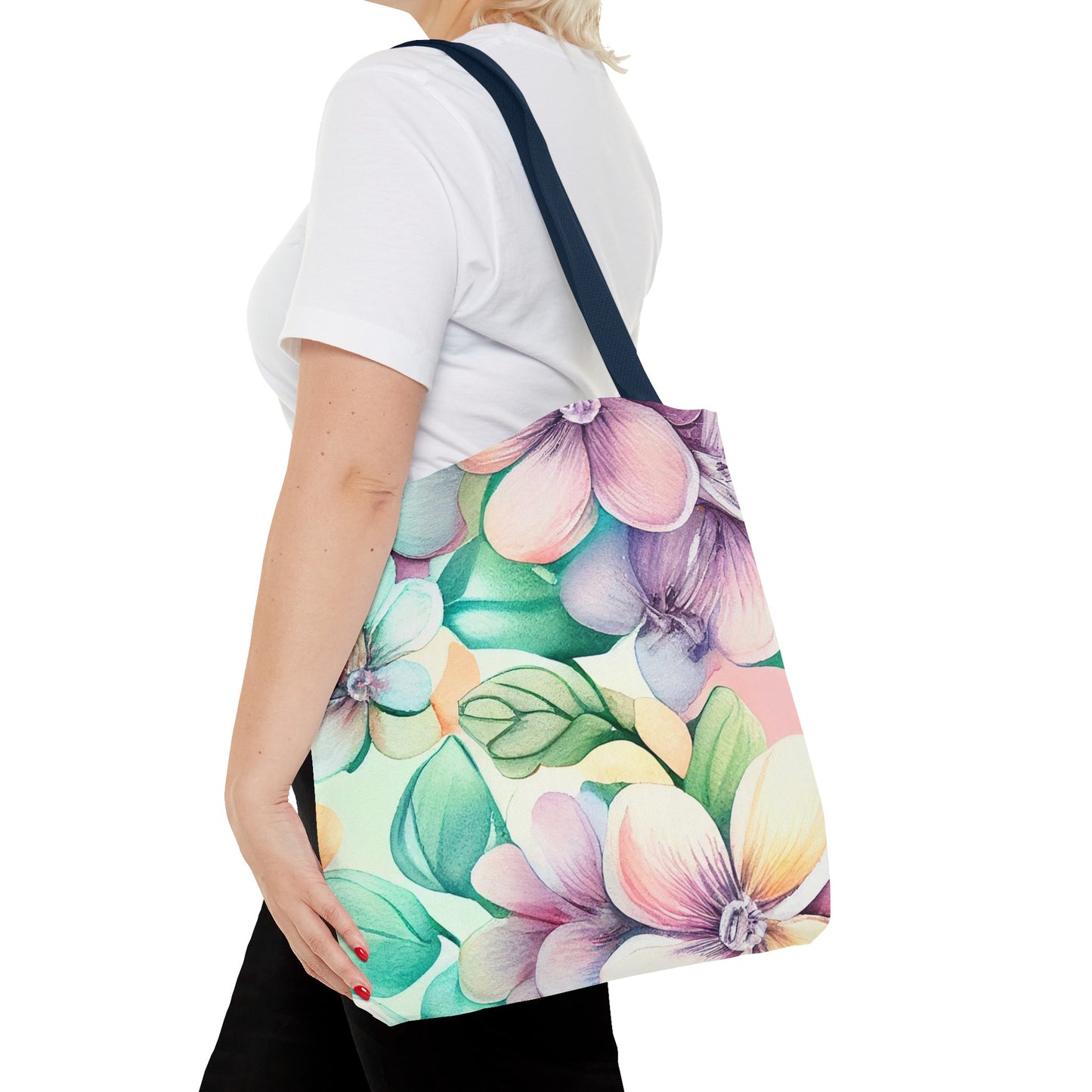 Lush Pastel Florals Tote Bag