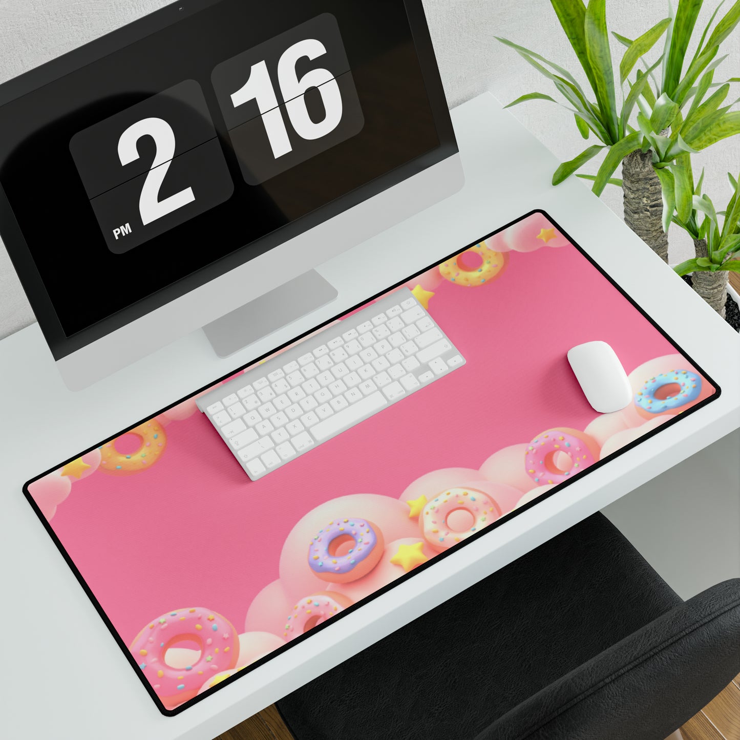 Donut Clouds Desk Mat