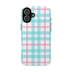 Pastel Gingham Phone Case (Apple & Android) - Pink Sweetheart