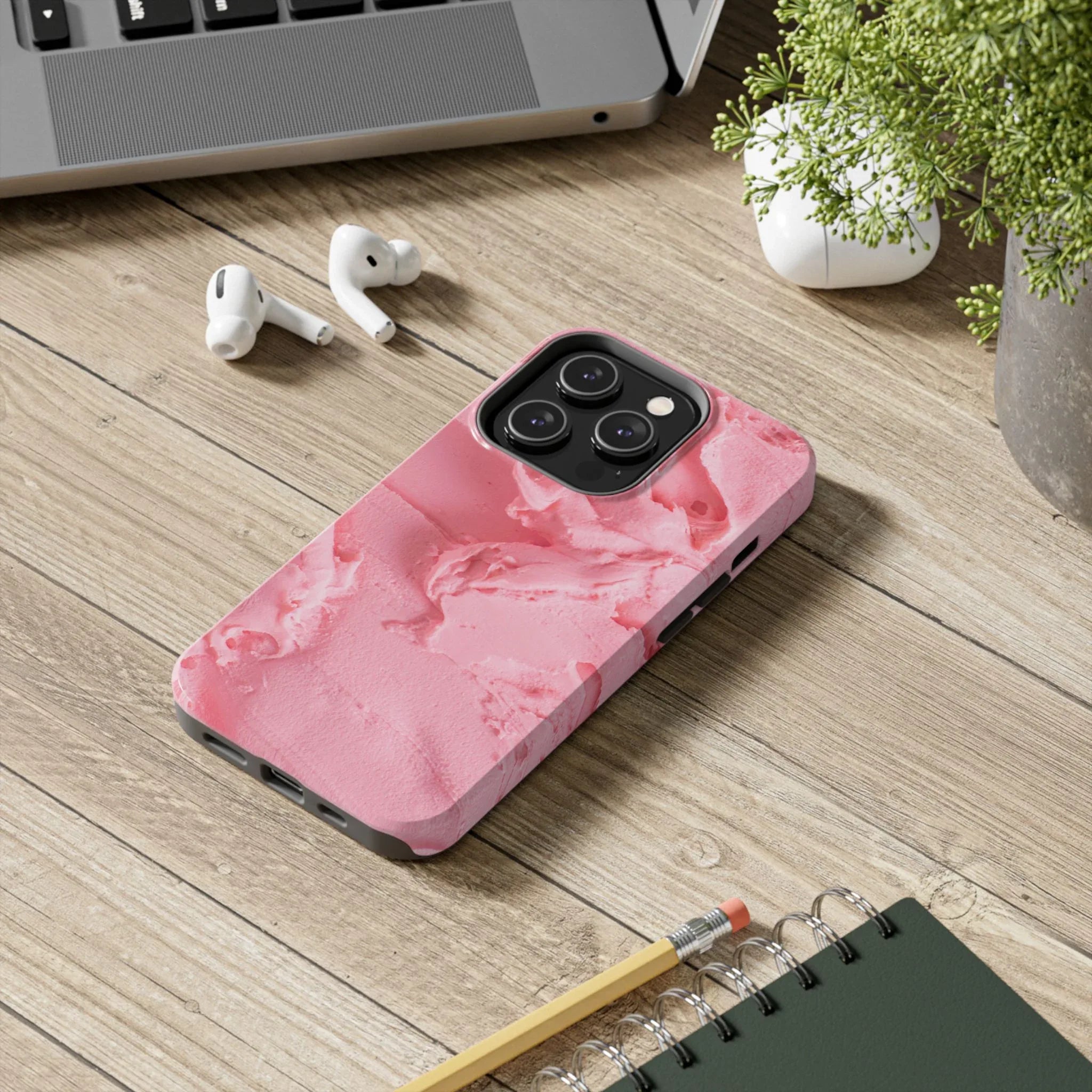 Yummy Pink Frosting Phone Case (Apple & Android) - Pink Sweetheart