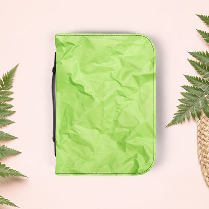 Wrinkled Apple Green Paper Book Cover