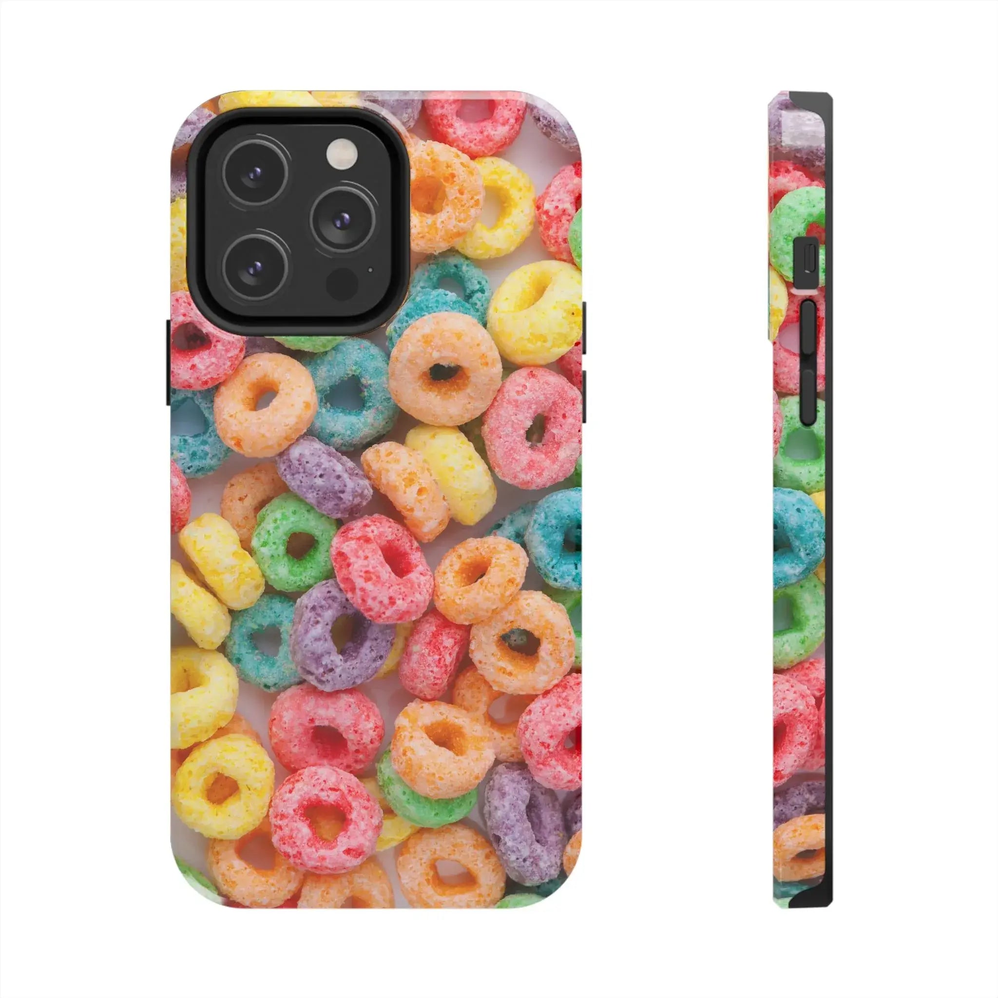 Morning Cereal Loops Phone Case (Apple & Android) - Pink Sweetheart