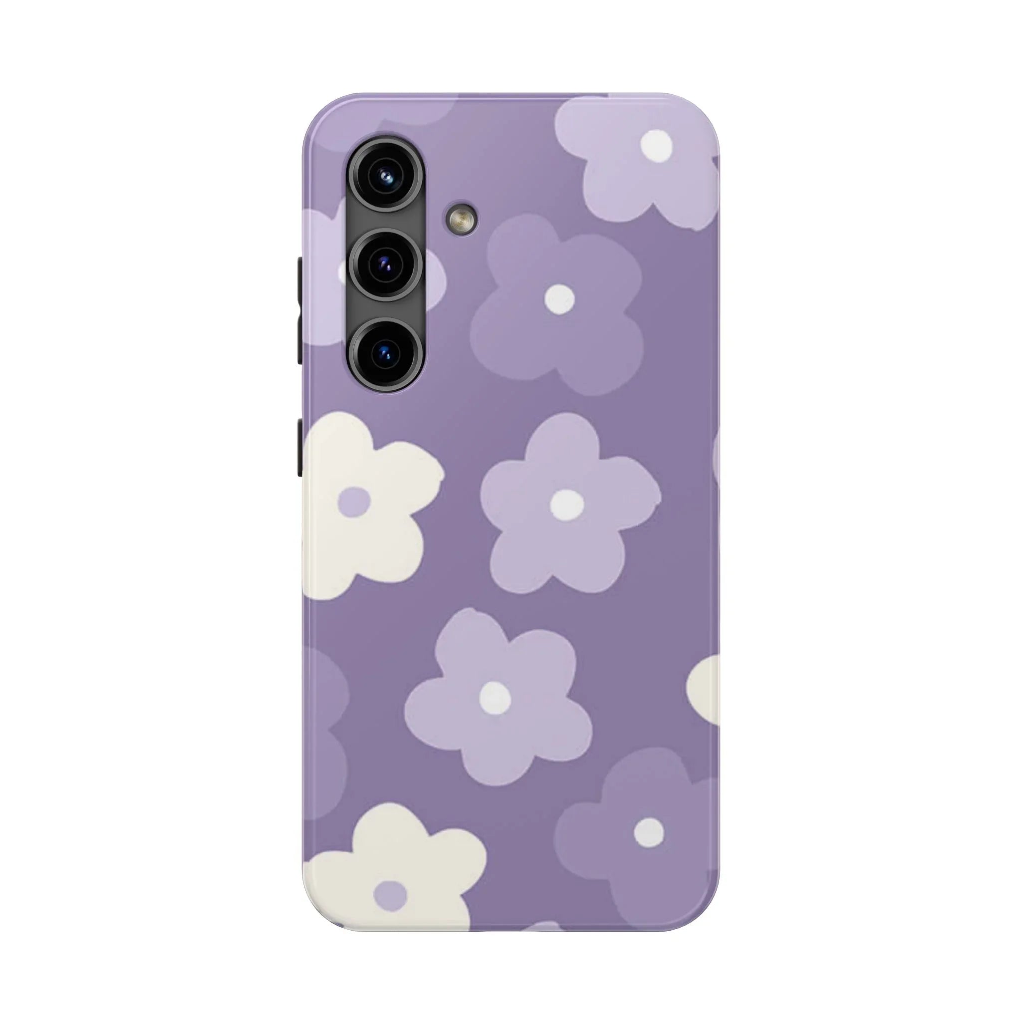 Pastel Purple Flowers Phone Case (Apple & Android) - Pink Sweetheart
