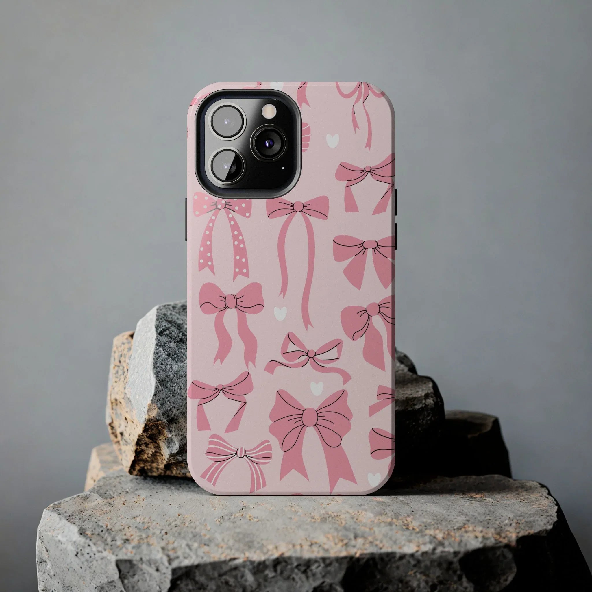 Pink Bow Ribbons Phone Case (Apple & Android) - Pink Sweetheart