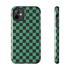 Checkered Kimono Tough Phone Case (Apple & Android) - Pink Sweetheart