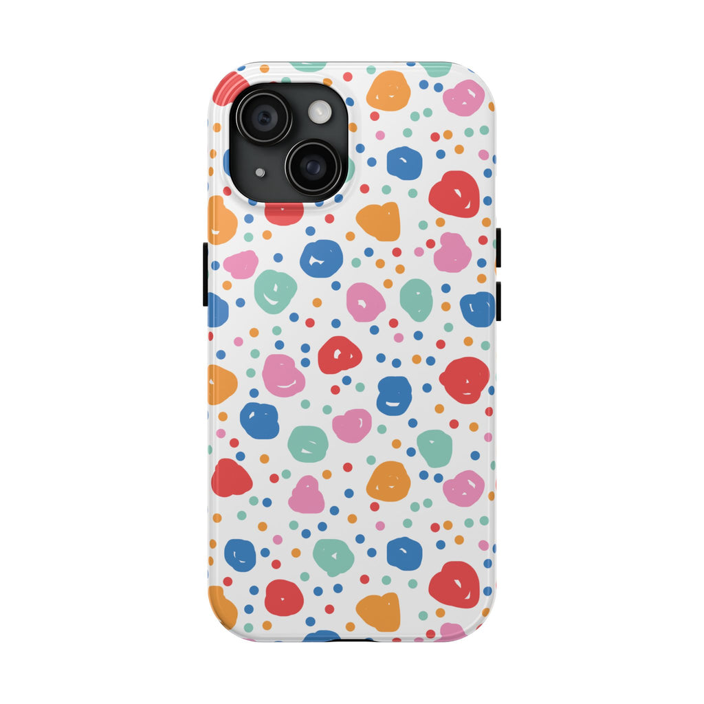 Seamless Hand Drawn Polka Phone Case (Apple & Android)