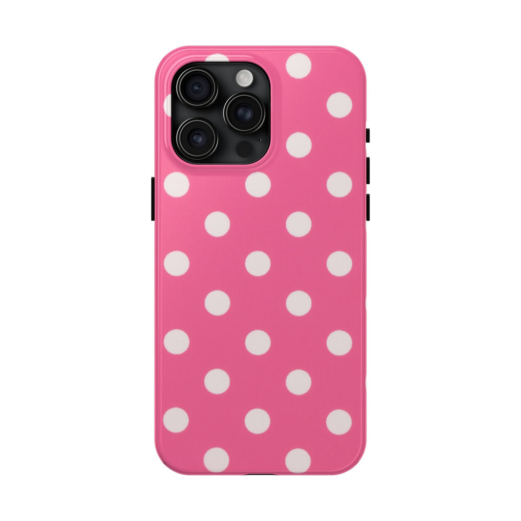 Pink Polka Dot Phone Case (Apple & Android)