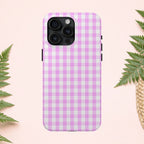 Pink Gingham Phone Case (Apple & Android) - Pink Sweetheart