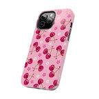 Pink Cherry Sparkle Pattern Tough Phone Case (Apple & Android) - Pink Sweetheart