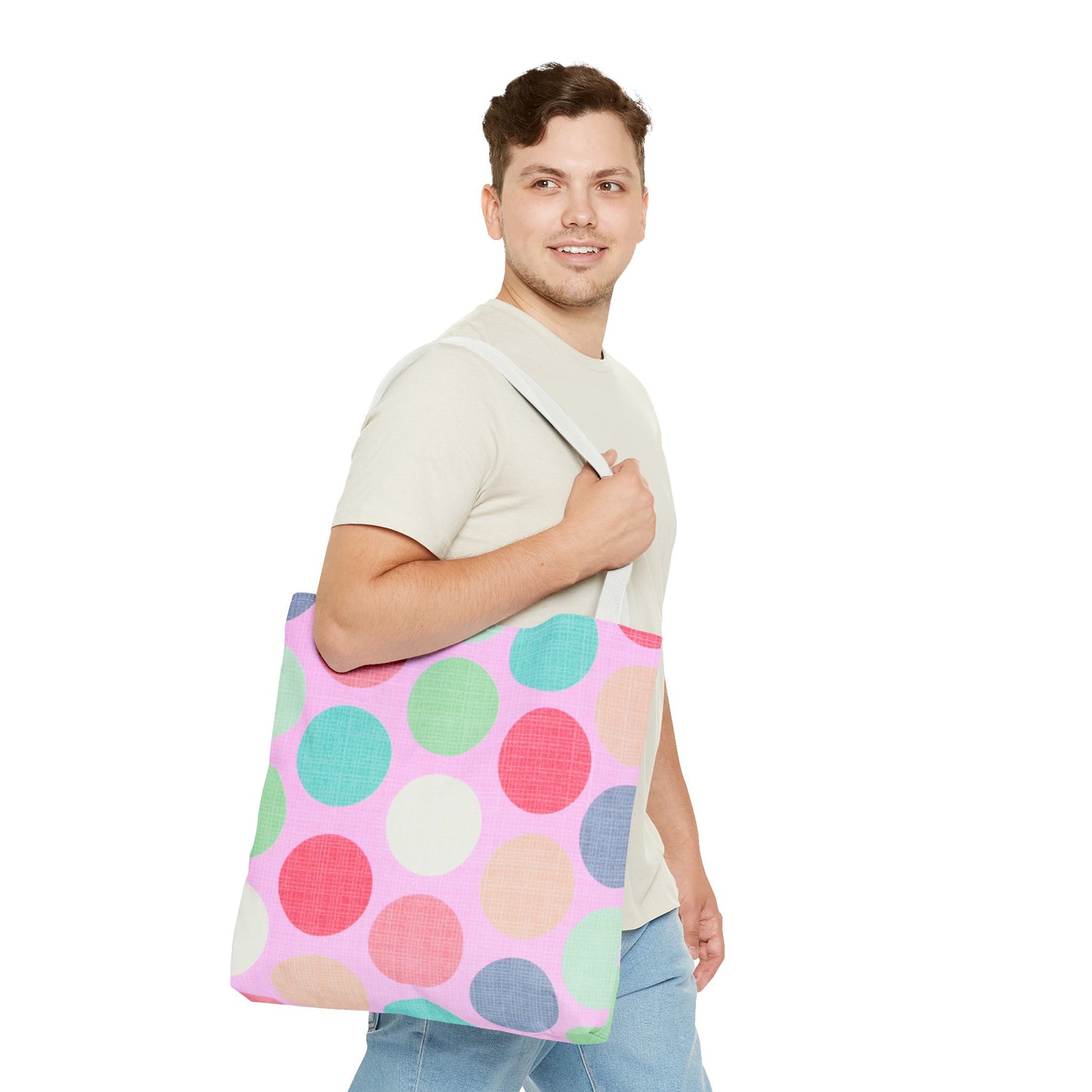 Sweet Candy Polka Dots Tote Bag