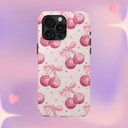 Disco Cherries Phone Case (Apple & Android) - Pink Sweetheart