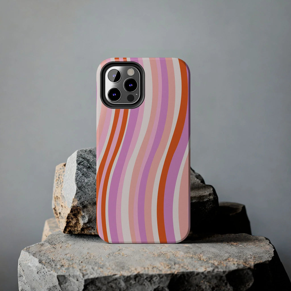 Wave Nostalgia Phone Case (Apple & Android) - Pink Sweetheart