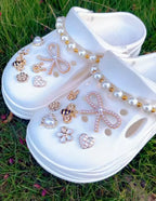 Baby Bumblebee Clog Charms Set - Pink Sweetheart