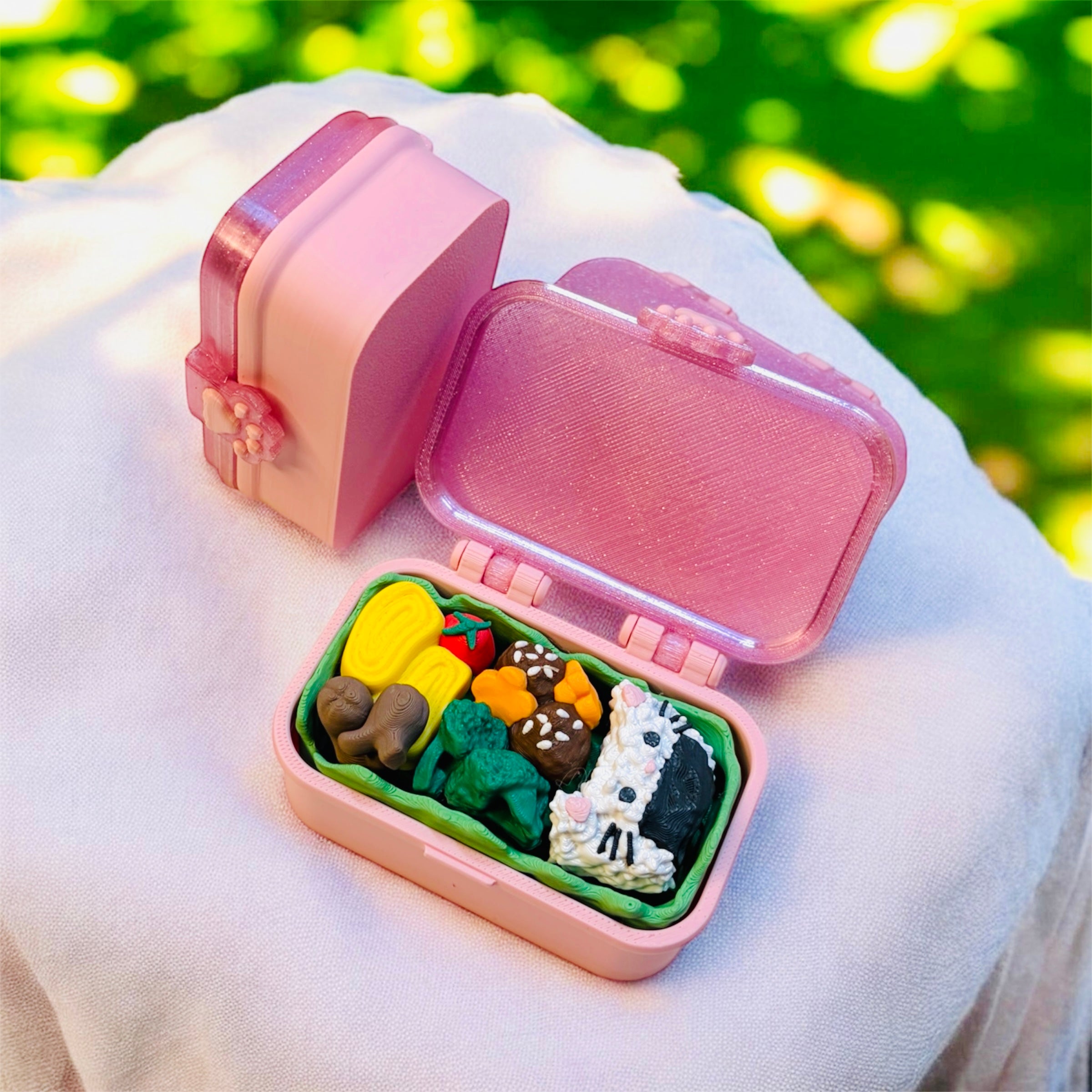 Pink Bento Lunch Box Clicker Fidget