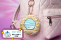 Blue Jelly Thumbprint Cookie Clicker Fidget Keychain