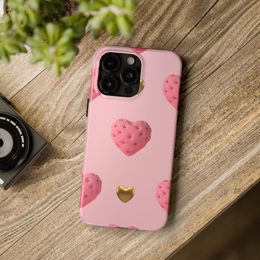 Heart of Gold Pink Phone Case