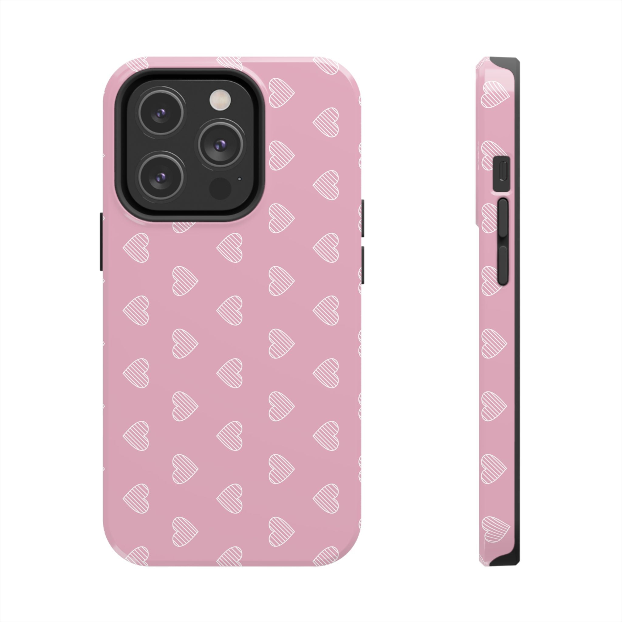 Infinite Pink Hearts Phone Case (Apple & Android)