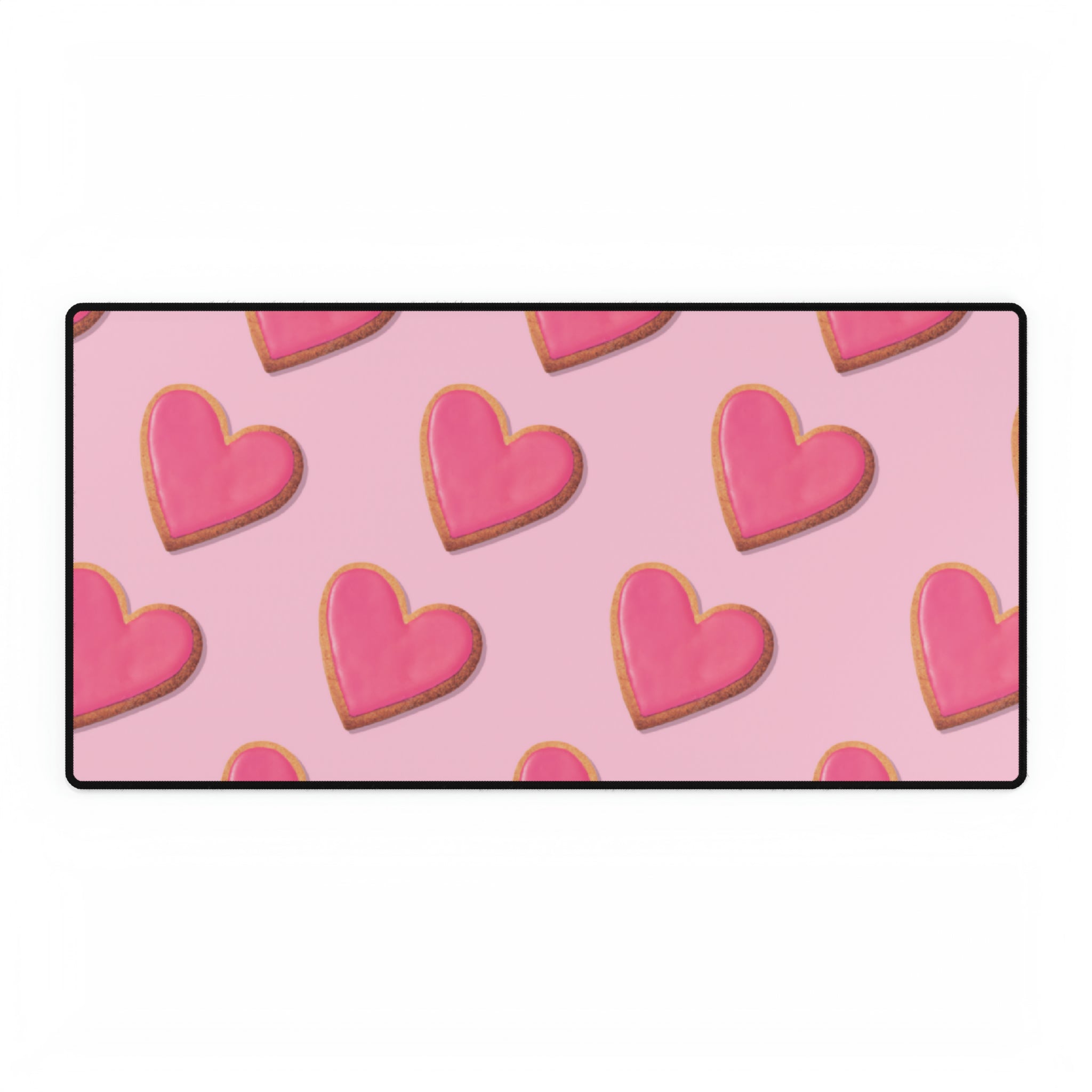 Baked Heart Cookies Desk Mat