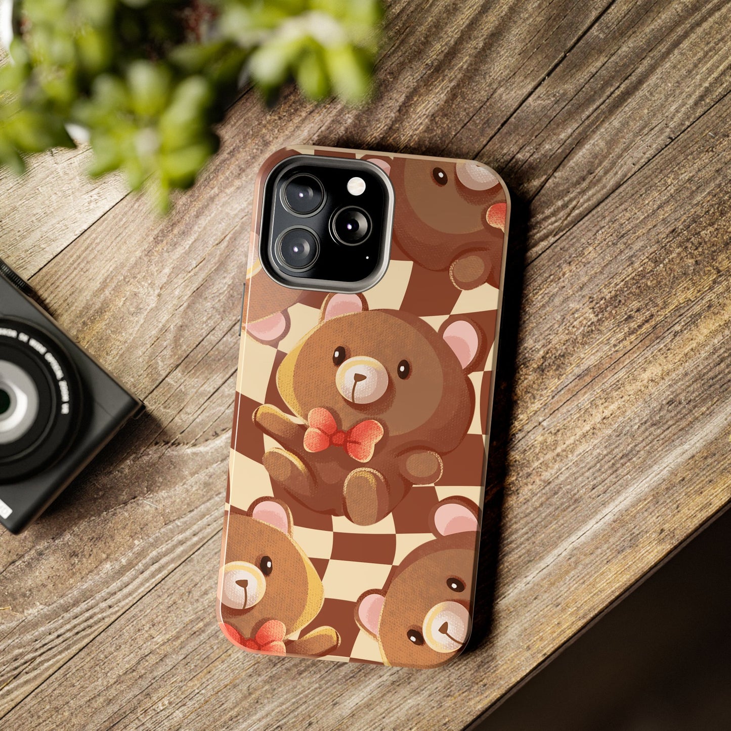 Retro Brown Bear Phone Case