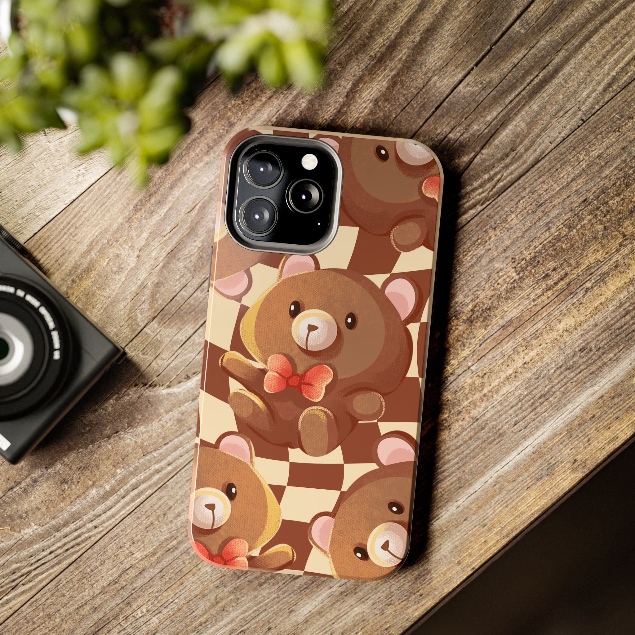 Retro Brown Bear Phone Case (Apple & Android)