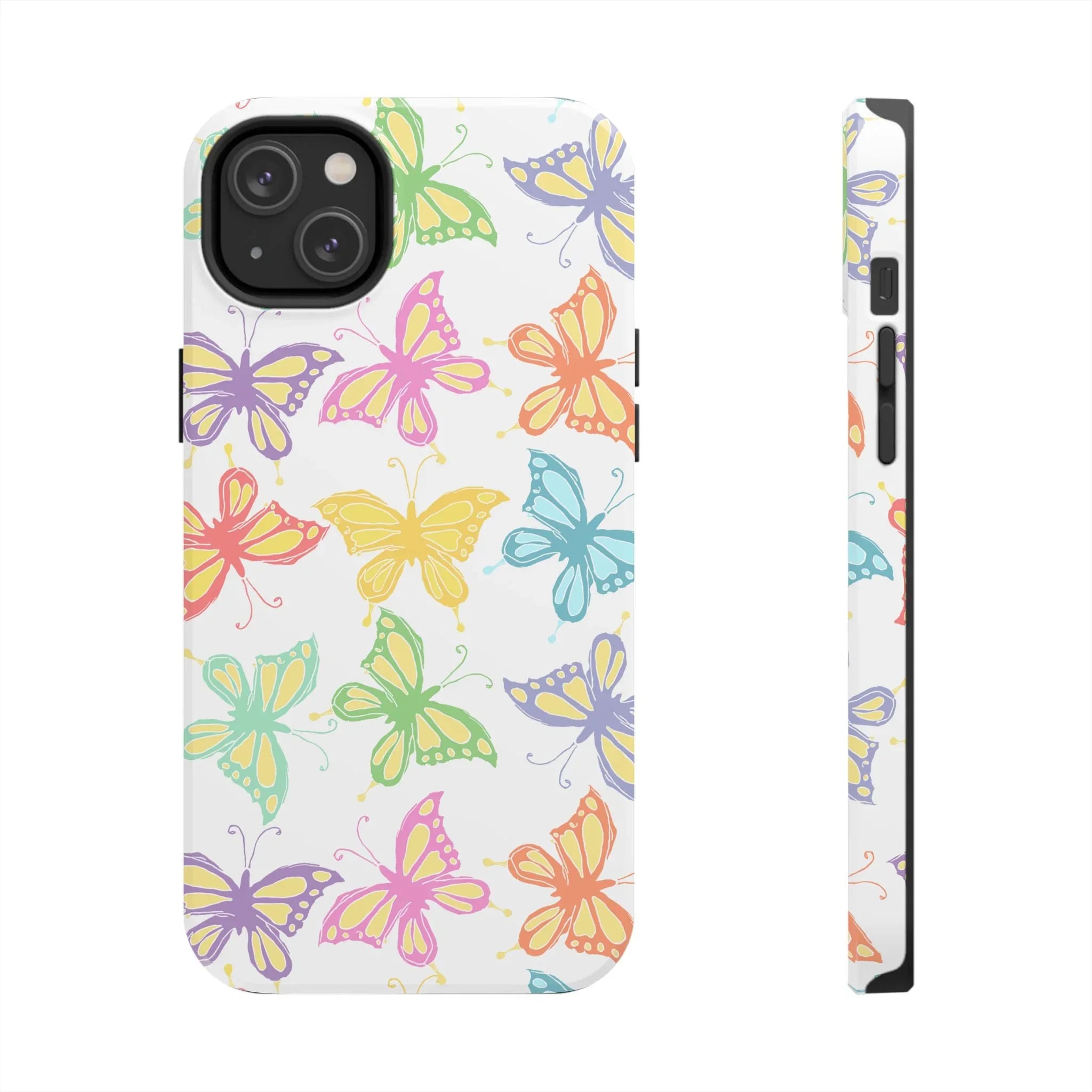 Busy Butterflies Phone Case (Apple & Android) - Pink Sweetheart