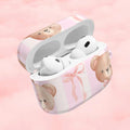 Cuddly Teddy Bear AirPod Case - Pink Sweetheart