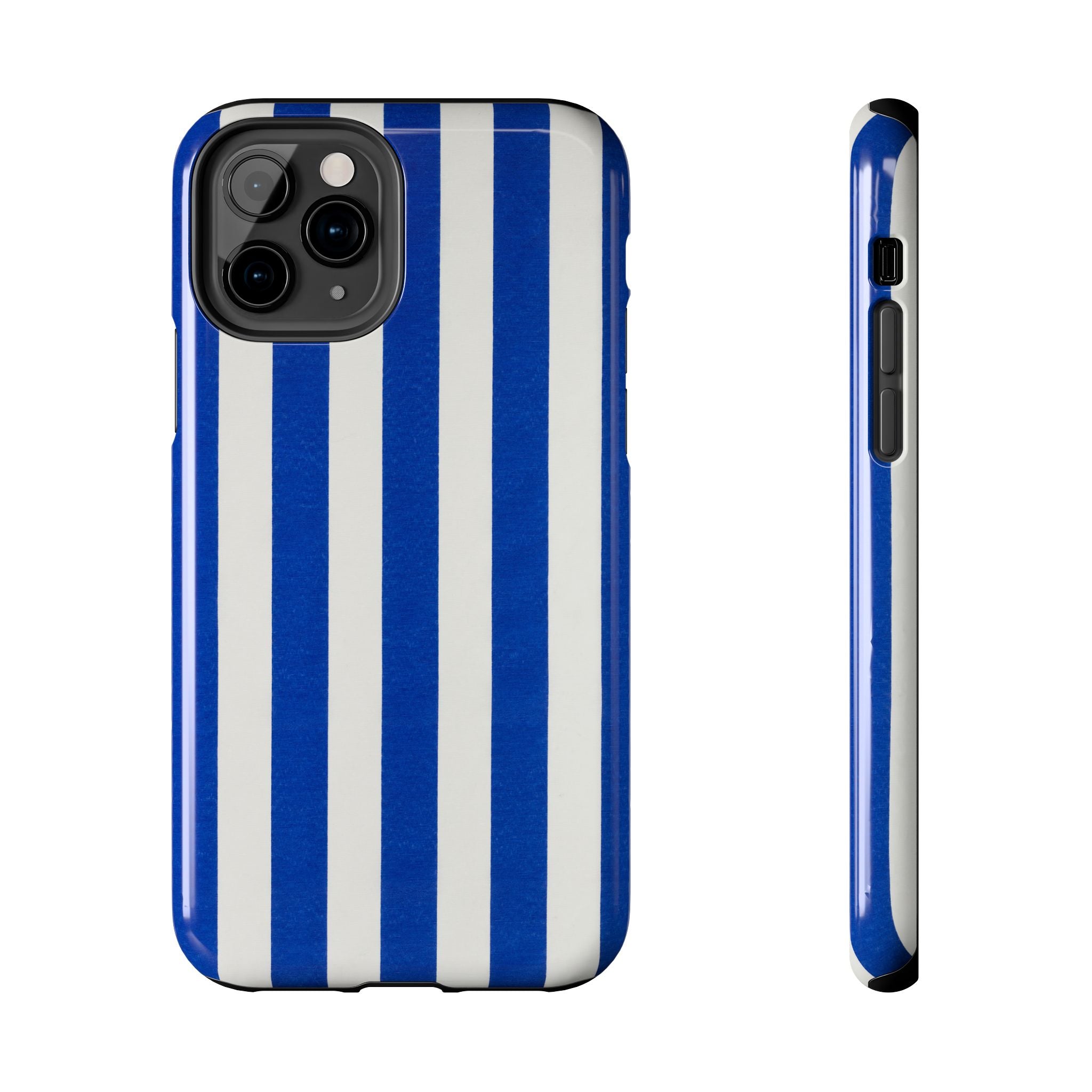 Blue & White Stripes Phone Case (Apple & Android)
