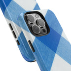 Classic Blue Gingham Phone Case (Apple & Android) - Pink Sweetheart