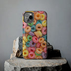 Morning Cereal Loops Phone Case (Apple & Android) - Pink Sweetheart