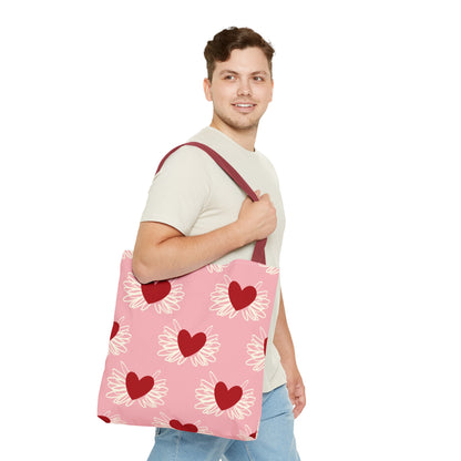 Valentine Hearts Tote Bag