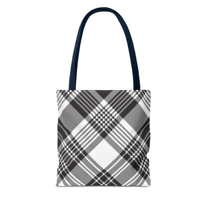 Black Check Tote Bag