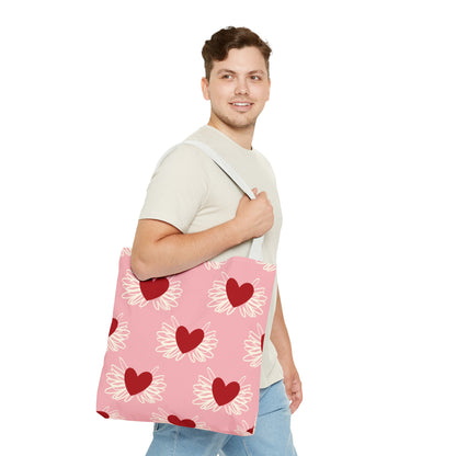 Valentine Hearts Tote Bag