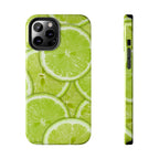 Green Citrus Lime Phone Case (Apple & Android) - Pink Sweetheart