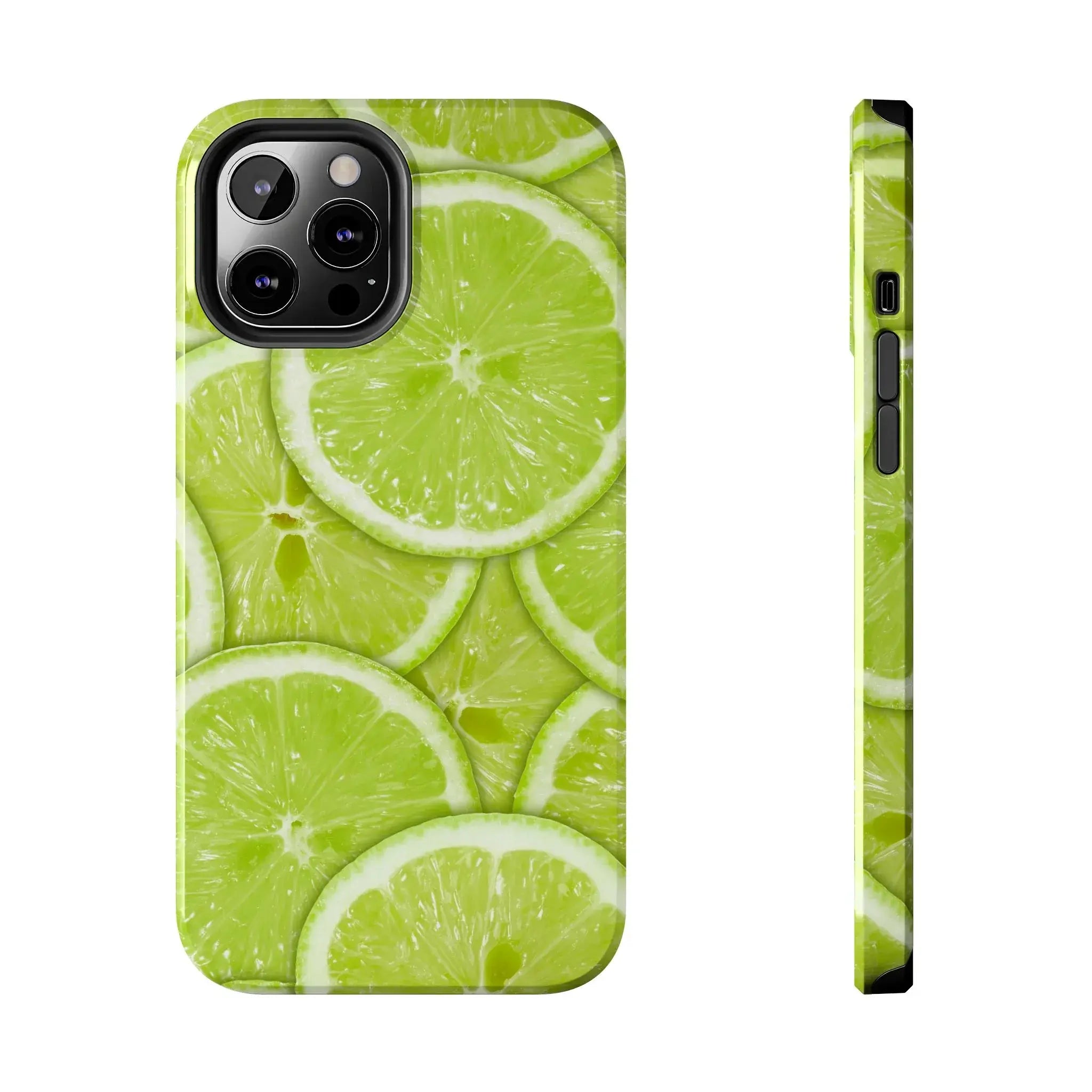 Green Citrus Lime Phone Case (Apple & Android) - Pink Sweetheart