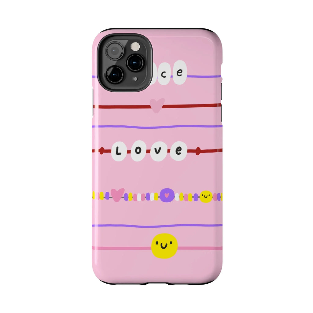 Bestie Bracelets Phone Case (Apple & Android) - Pink Sweetheart