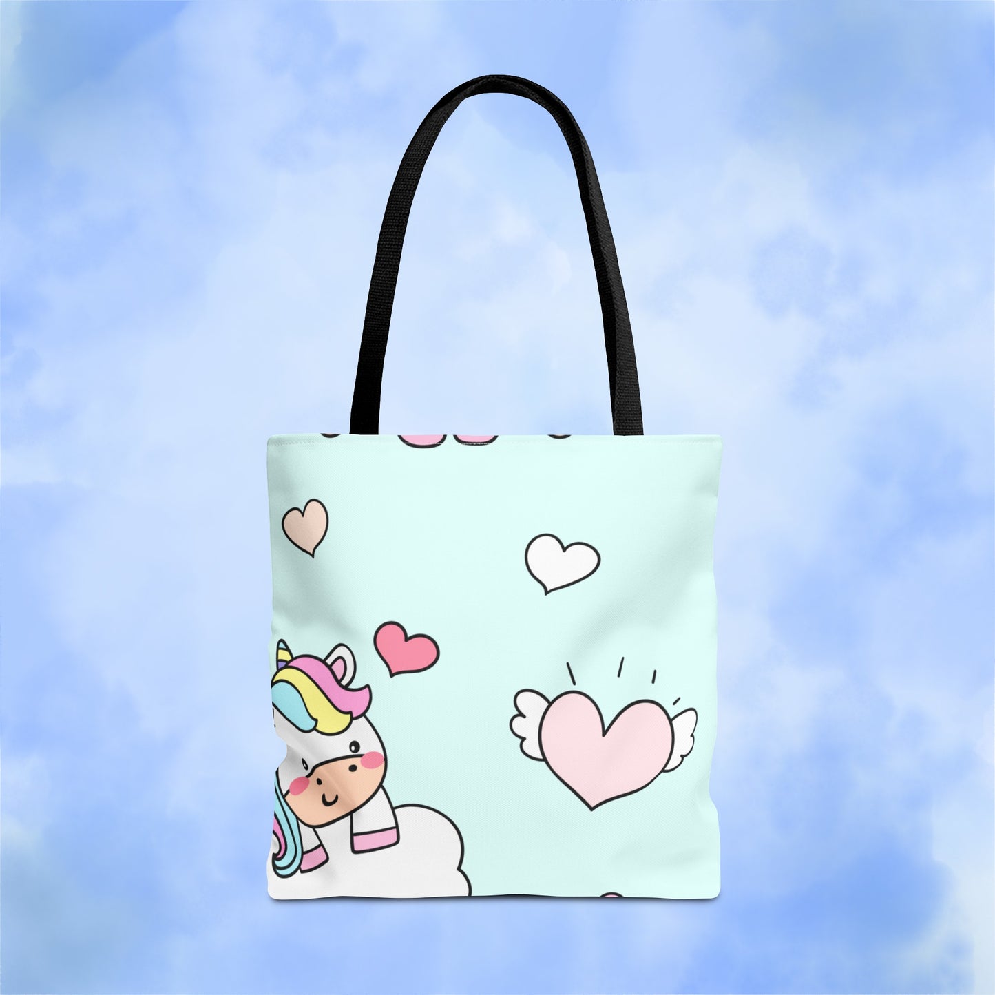 Cute Chibi Unicorn Tote Bag