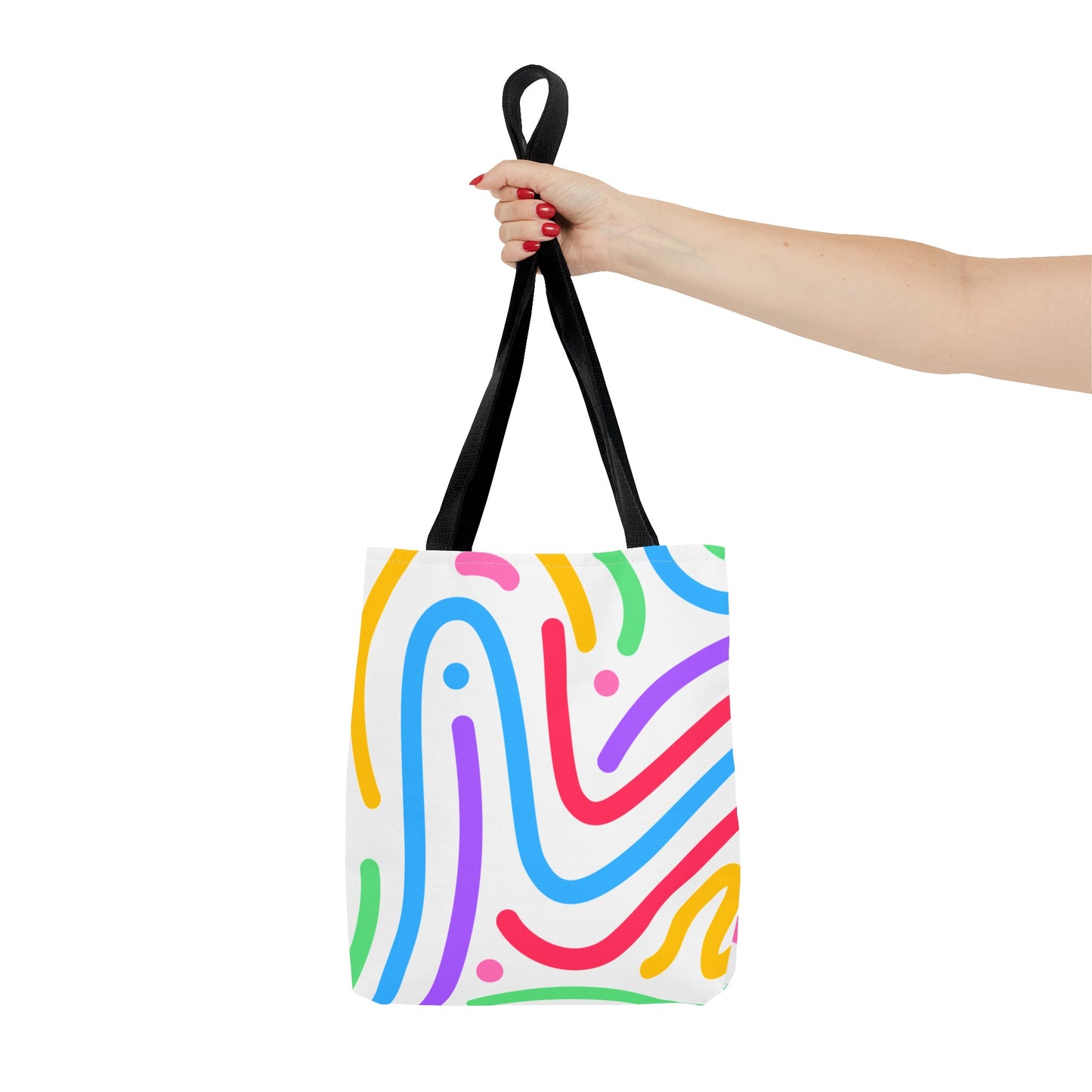 Colorful Doodle Swirl Tote Bag