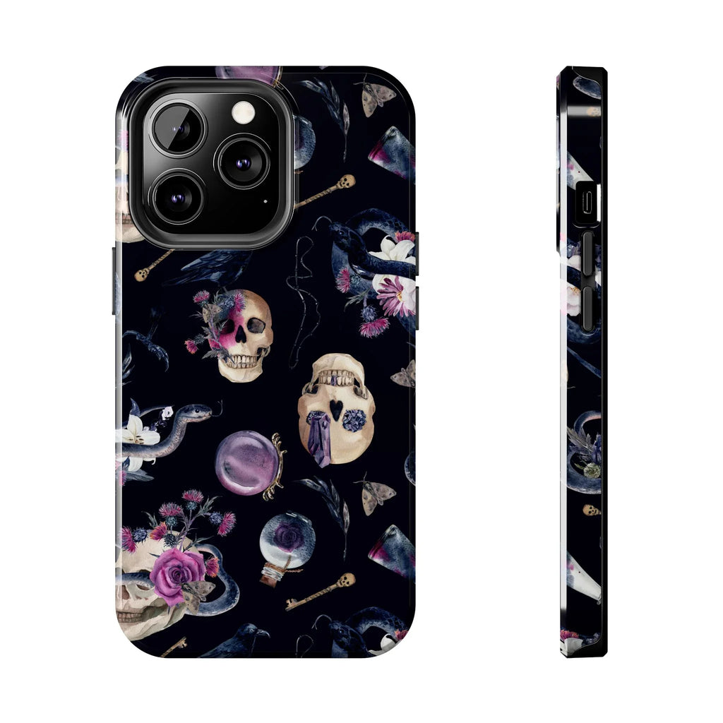 Gothic Witch Spells Phone Case (Apple & Android) - Pink Sweetheart
