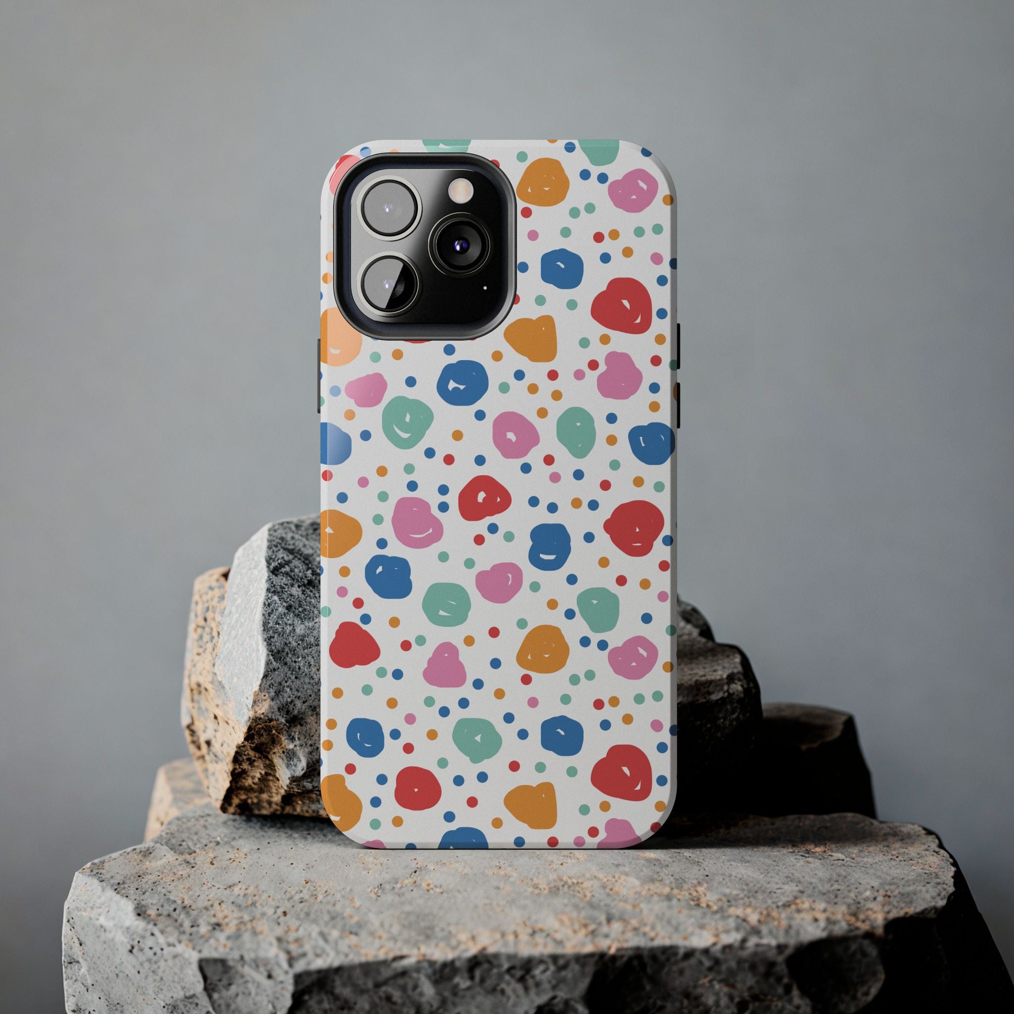 Seamless Hand Drawn Polka Phone Case (Apple & Android)