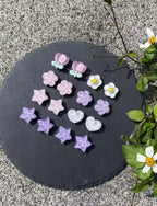Purple Periwinkle Pearl Clog Charms Set