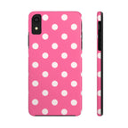 Pink Polka Dot Phone Case (Apple & Android)