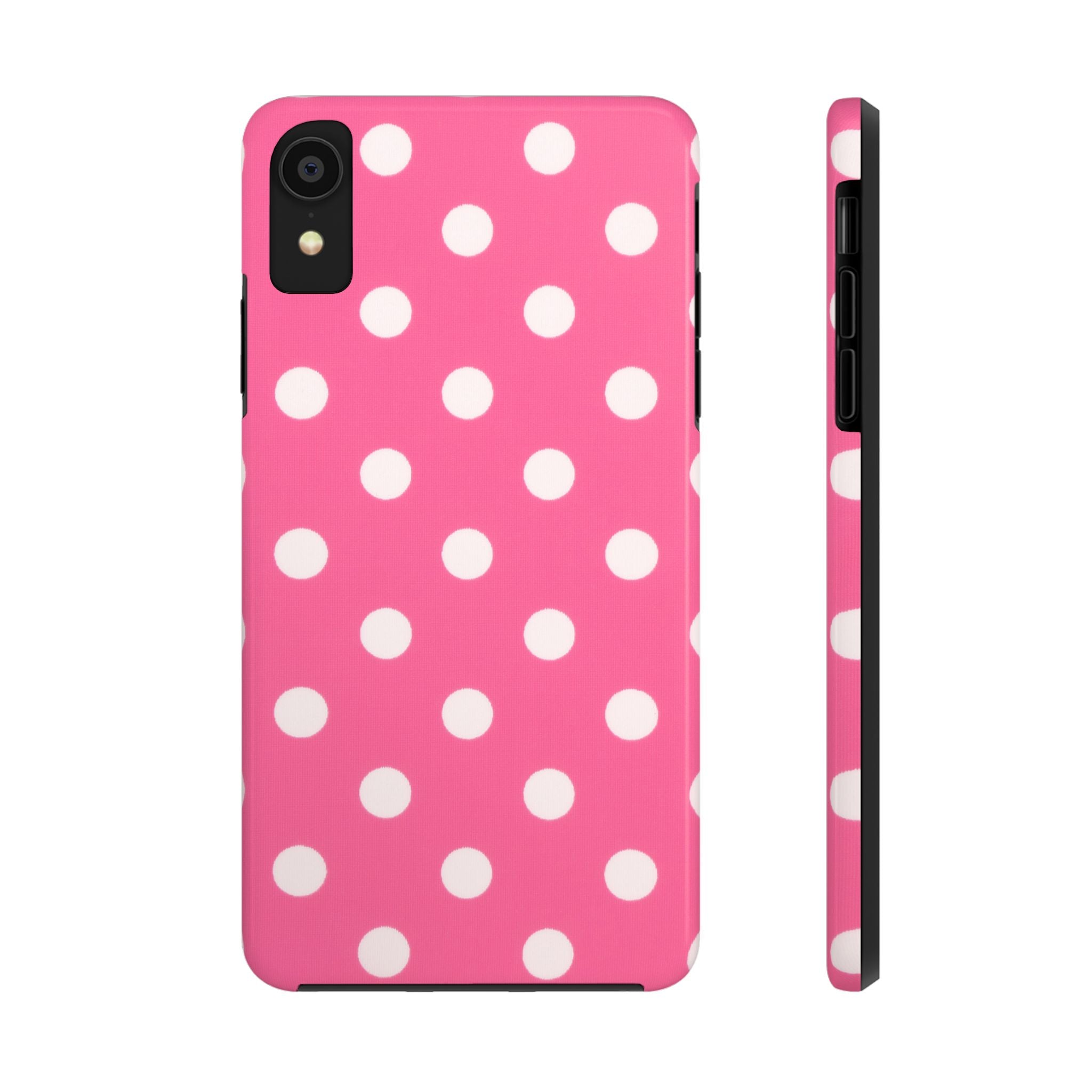 Pink Polka Dot Phone Case (Apple & Android)