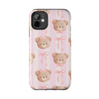 Cuddly Teddy Bear Phone Case (Apple & Android) - Pink Sweetheart