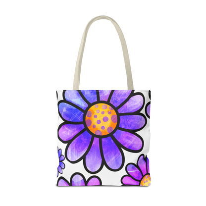 Purple Florals Tote Bag