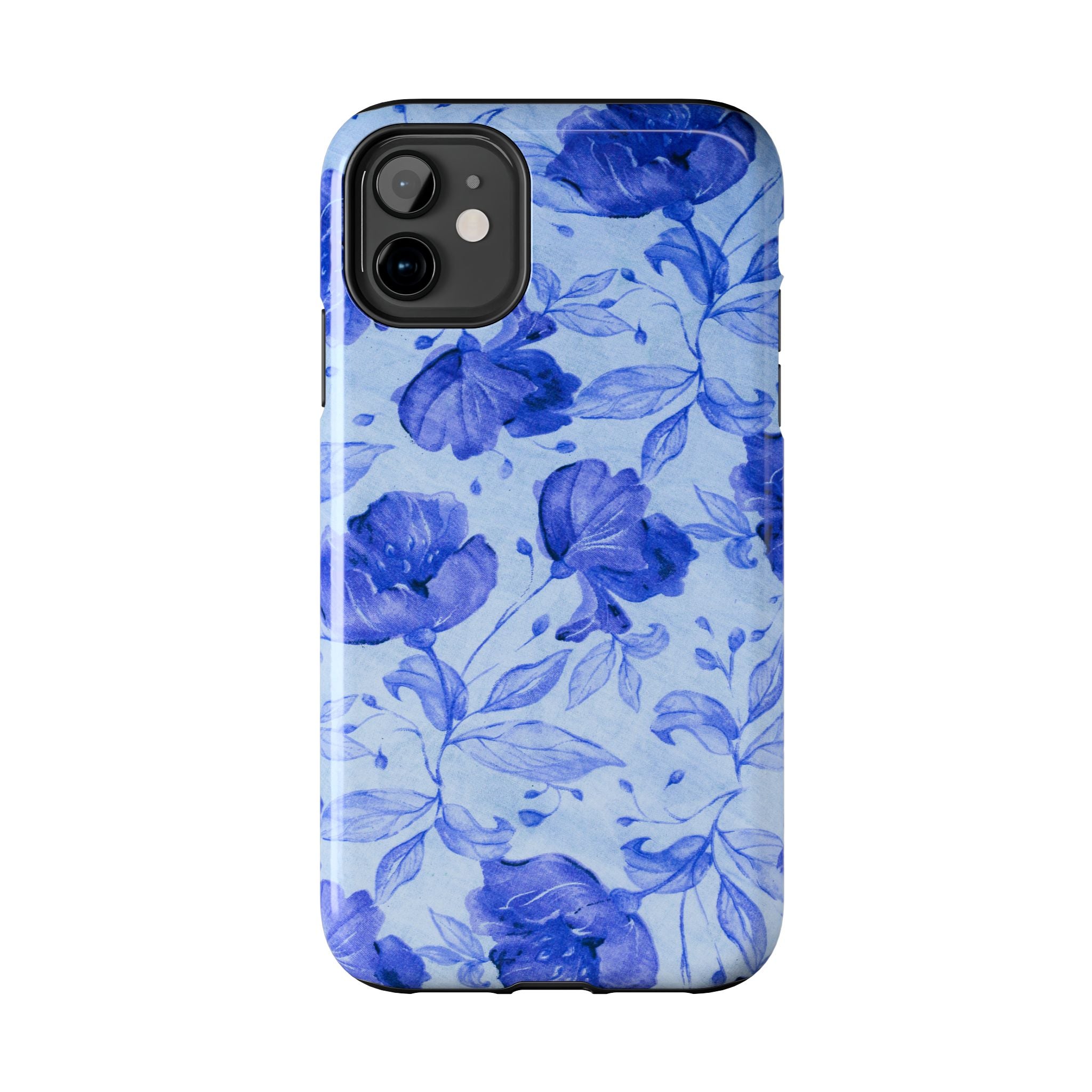 Blue Floral Pattern Phone Case (Apple & Android)