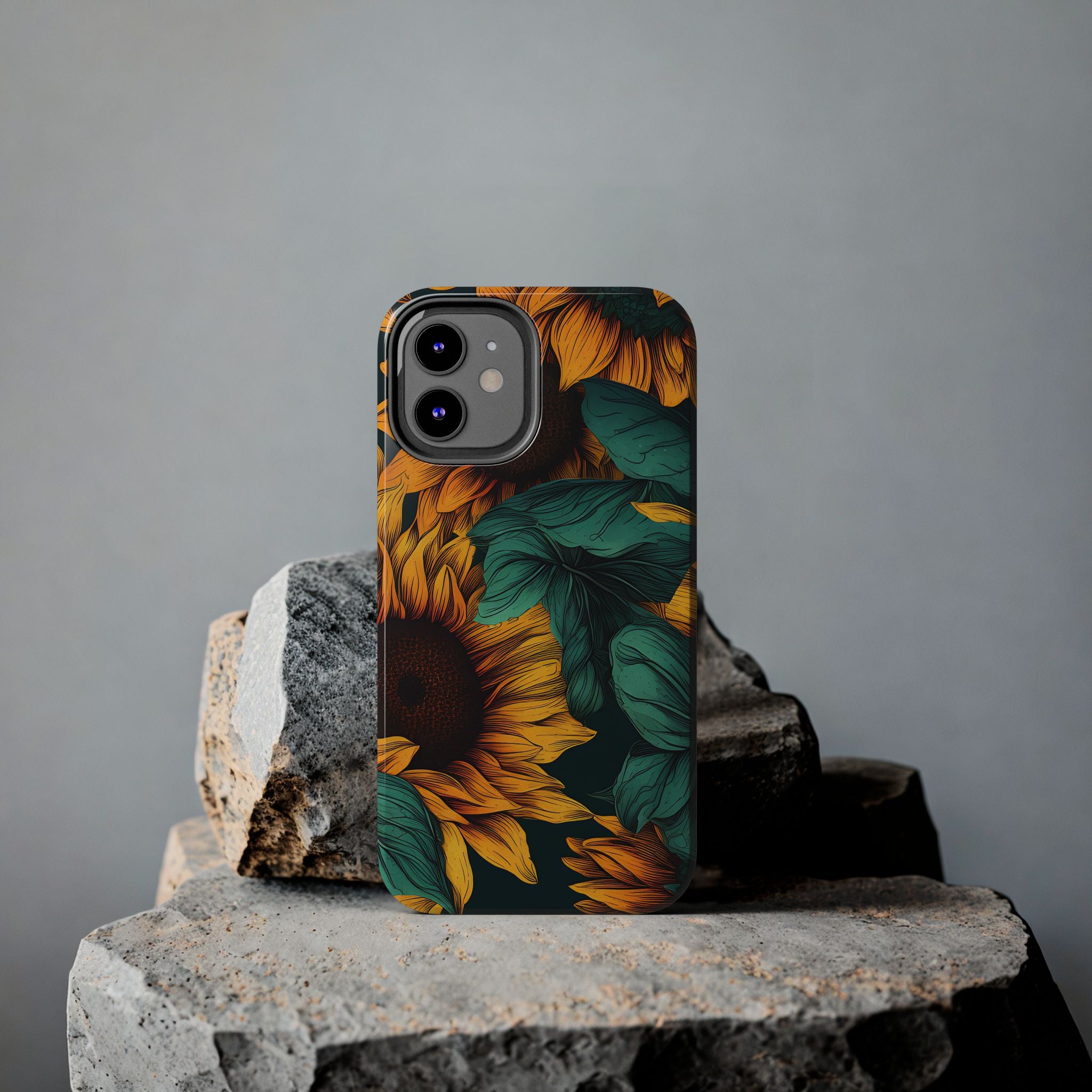 Dark Sunflower Phone Case (Apple & Android)