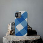Classic Blue Gingham Phone Case (Apple & Android)