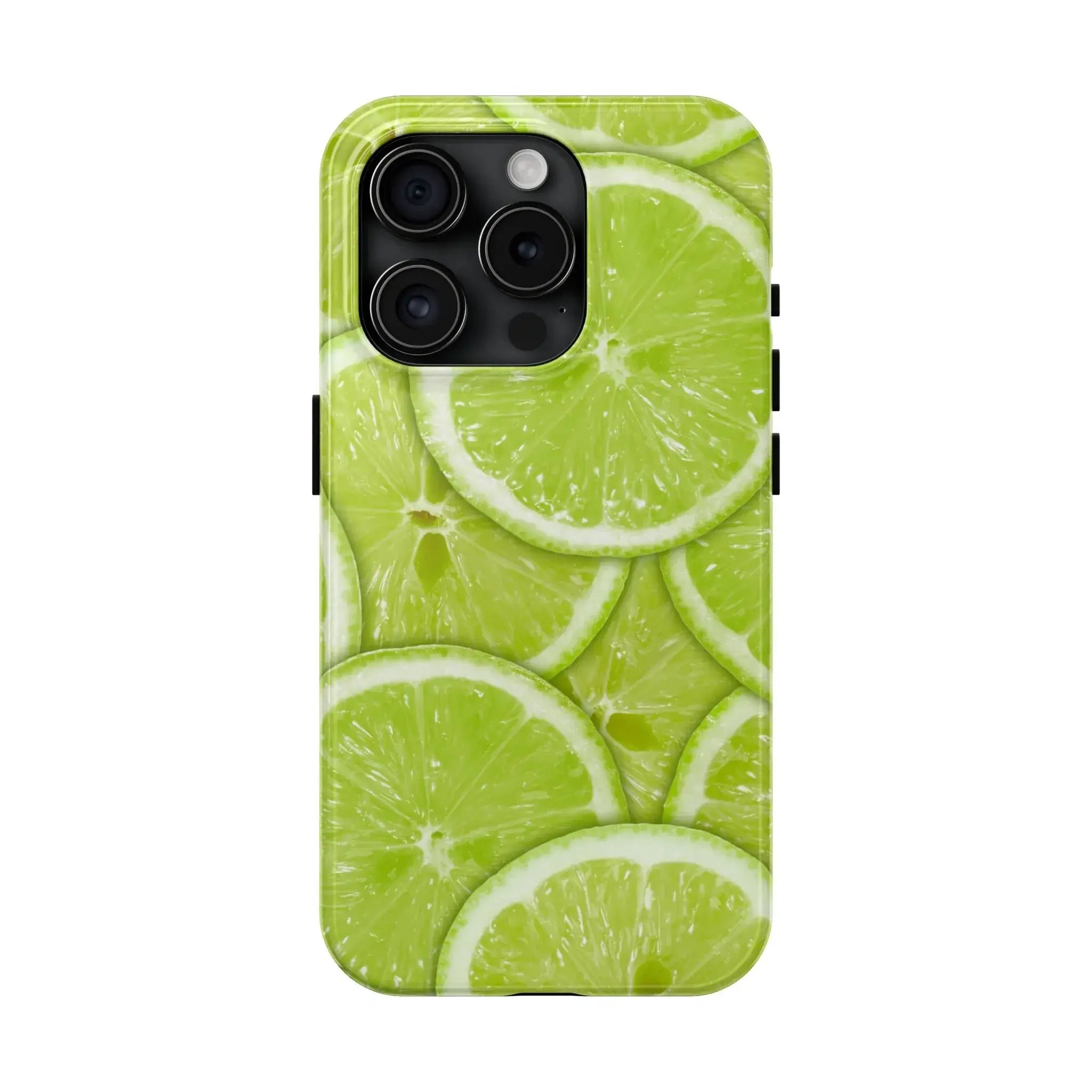 Green Citrus Lime Phone Case (Apple & Android) - Pink Sweetheart
