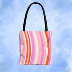 Retro Groovy Waves Tote Bag