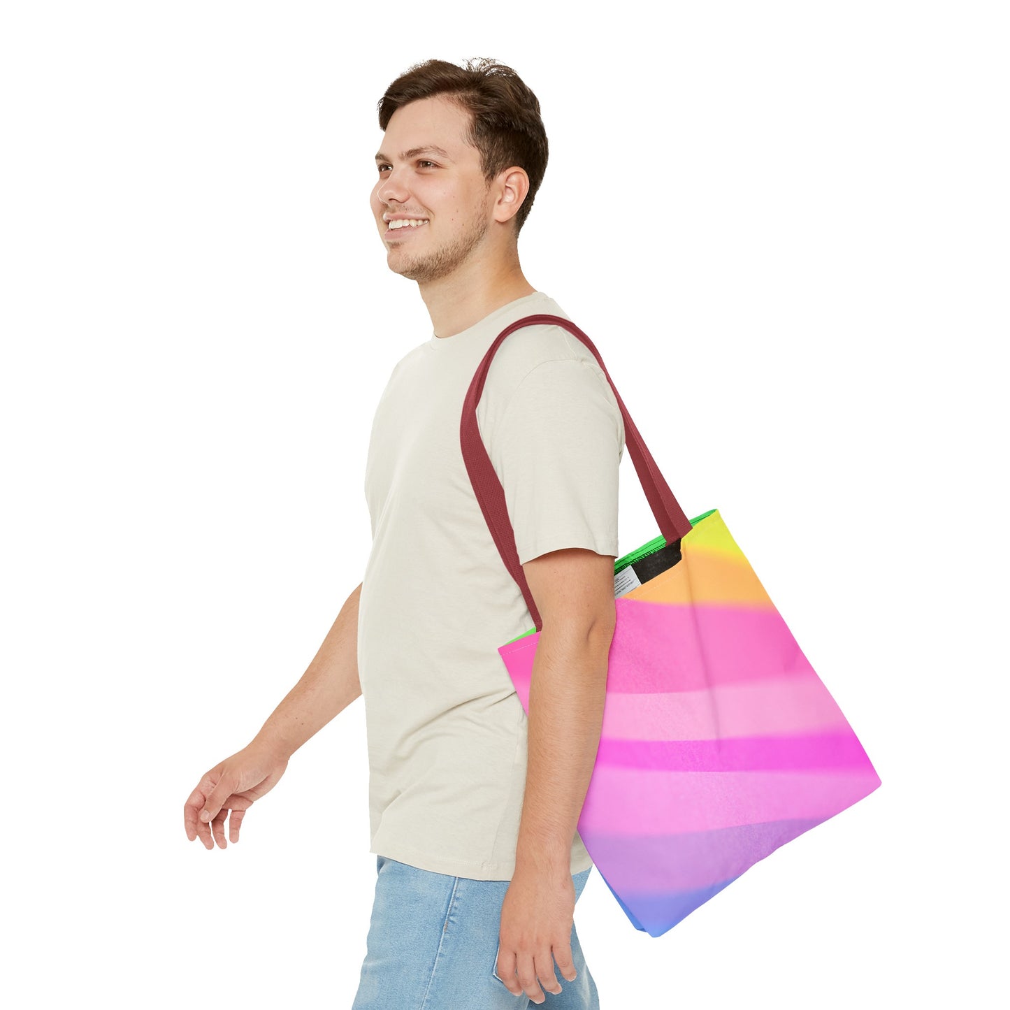 Blurred Rainbow Sectrum Tote Bag